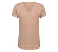 Mey Slim Fit T-Shirt V-Ausschnitt beige, Einfarbig