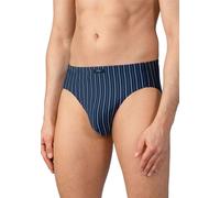 Mey Slip Herren Mikrofaser blau gestreift, 6 (L)