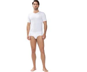 Mey Superweiches Herren Shirt aus Tencel "Network" Weiss L