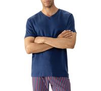 Mey T-Shirt Herren V-Ausschnitt Baumwolle blau, XXL