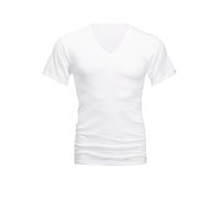Mey T-Shirt Herren V-Ausschnitt Baumwolle weiß, 8 (XXL)