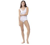 Mey Damen-Unterhemd Feinripp mit Spitze, breite Träger Weiß Größe 48