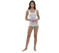 mey Damen Unterhemd "Cotton Pure Top", grau, Gr. 42