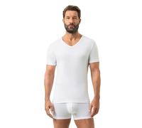 Unterziehshirt MEY "Dry Cotton", Herren, Gr. 4S, N-Gr, weiß, Single Jersey, Obermaterial: 57% Baumwolle, 38% Polyester, 5% Elasthan, unifarben, körpernah, V-Ausschnitt, Unterhemden, mit V-Ausshnitt un