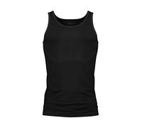 Achselhemd MEY "Dry Cotton", Herren, Gr. 9 (XXXL), N-Gr, schwarz, Single Jersey, Obermaterial: 57% Baumwolle, 38% Polyester, 5% Elasthan, unifarben, körpernah, Rundhals, Unterhemden, mit körpernaher P