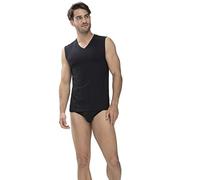Mey Tanktop Dry Cotton 460 Herren V-Ausschnitt Baumwolle Schwarz Größe 5