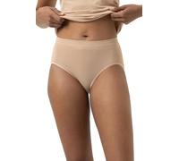 Taillenslip MEY "SERIE EMOTION", Damen, Gr. 38, beige (cream tan), Feinripp, Obermaterial: 50% Viskose, 46% Polyamid, 4% Elasthan, körpernah, Unterhosen Taillenslip, Ohne auftragende Seitennähte (6043