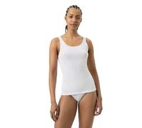 Sporttop MEY "SERIE EMOTION", Damen, Gr. 42, weiß, Feinripp, Obermaterial: 50% Viskose, 46% Polyamid, 4% Elasthan, figurbetont hüftbedeckend, Rundhals, Tops Sporttop, ohne Seitennähte, breite Träger,