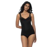Mey Damen Top Serie Emotion Elegance mit Spitze breiter Träger Schwarz Größe 44