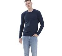Mey Longsleeve Herren Rundhals Mikrofaser blau, 5 (M)