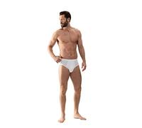 Slip MEY "Noblesse", Herren, Gr. XXL, weiß, Feinripp, Obermaterial: 100% Baumwolle, unifarben, körpernah, Unterhosen Slip, Ohne auftragende Seitennähte (52568266-XXL) weiß