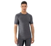 Mey Herren T-Shirt PRFRMNC+ Rundhals, Slim Fit, 48% Schurwolle/48% Polyester/4% Elasthan Indigo M