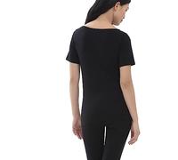 Mey Tagwäsche Serie Superfine Organic Damen Shirts 1/2 Arm Schwarz S(38)
