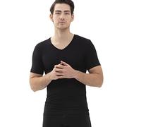 Mey Superior Regular Fit T-Shirt V-Ausschnitt schwarz, Einfarbig