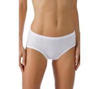 Taillenslip MEY "Noblesse", Damen, Gr. 38, weiß, Single Jersey, Obermaterial: 100% Baumwolle, unifarben, körpernah, Unterhosen Taillenslip, Ohne auftragende Seitennähte (23383947-38) weiß