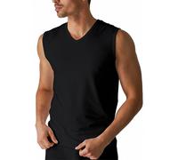Mey Tanktop Herren V-Ausschnitt Baumwolle schwarz, 6 (L)