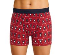 Mey Trunk Shorty rot mit Gewichtheber-Print