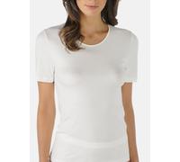 T-Shirt MEY "EMOTION", Damen, Gr. 42, beige (champagner), Feinripp, Obermaterial: 50% Viskose, 46% Polyamid, 4% Elasthan, schmal hüftbedeckend, Rundhals, Shirts T-Shirt, Ohne auftragende Seitennähte (