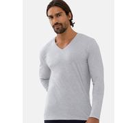Mey Langarmshirt Dry Cotton Colour graumeliert Herren Größe XL