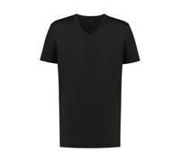Mey T-Shirt Dry Cotton Colour V-Ausschnitt Regular Fit Herren Schwarz Medium