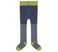 loud + proud Strumpfhose, GOTS-zertifiziert Blau/Stripes 122/128