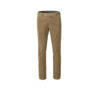 Chinos MEYER "Bonn 2-3708", Herren, Gr. 25, Normalgrößen, braun (hellbraun), 98% Baumwolle, 2% Elasthan, unifarben, regular fit knöchelfrei, Hosen, aus softem Cord (22188032-25) hellbraun