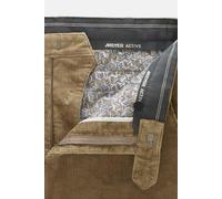 Chinos MEYER "Bonn 2-3708", Herren, Gr. 50, Normalgrößen, braun (hellbraun), 98% Baumwolle, 2% Elasthan, unifarben, regular fit knöchelfrei, Hosen, aus softem Cord (22188032-50) hellbraun