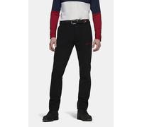Chinos MEYER "Skye", Herren, Gr. 26, Normalgrößen, schwarz, 89% Polyamid;11% Elasthan, unifarben, slim fit lang, Hosen, mit Reißverschluss-Taschen (58091632-26) schwarz