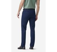 Chinos MEYER "Bonn 1-8142", Herren, Gr. 50, Normalgrößen, marine, 88% Baumwolle, 10% Seide, 2% Elasthan, unifarben, regular fit lang, Hosen, Seide-Bio-Baumwolle (42334921-50) marine