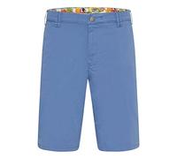 Chinos MEYER "PALMA", Herren, Gr. 52, Normalgrößen, blau, 97% Baumwolle, 3% Elasthan, unifarben, regular fit kniefrei, Hosen, mit französischen Einschubtaschen (51023817-52) blau