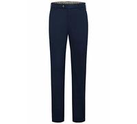 MEYER Baumwolle-Seide-Super-Stretch Chino Blau (marine) 28