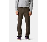 Chinos MEYER "BONN", Herren, Gr. 29, Normalgrößen, braun (kaffee), 50% Baumwolle, 32% Polyester, 15% Viskose, 3% Elasthan, unifarben, regular fit lang, Hosen, mit Flexiblen Bund (99796619-29) kaffee