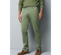 Chinos MEYER "M5 Chino", Herren, Gr. 38, Länge 34, grün, 97% Baumwolle, 3% Elasthan, unifarben, regular fit lang, Hosen, M5 Chino aus Bio-Baumwolle (64648342-38) grün