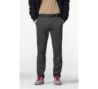 Chinos MEYER "BONN", Herren, Gr. 27, Normalgrößen, grau, 54% Baumwolle;44% Polyester;2% Elasthan, unifarben, regular fit knöchelfrei, Hosen, mit Micro Print (48717763-27) grau