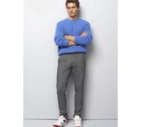 Chinos MEYER "M5 Move", Herren, Gr. 34, Länge 34, grau, 50% Baumwolle;32% Polyester;15% Viskose;3% Elasthan, unifarben, regular fit lang, Hosen (33519606-34) grau