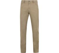 Chinos MEYER "DUBLIN", Herren, Gr. 28, Normalgrößen, grau (stein), 75% Baumwolle, 21% Lyocell, 4% Elasthan, unifarben, regular fit knöchellang, Hosen, aus Bio-Baumwolle (18443961-28) stein