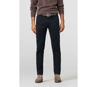 MEYER Pimacotton Super Stretch Satin Chino 48 Blau (marine)