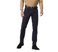 Meyer Oslo Modern Fit Chino marine, Einfarbig