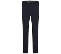 Chinos MEYER "Oslo", Herren, Gr. 60, Normalgrößen, blau (dunkelblau), 97% Baumwolle;3% Elasthan, unifarben, regular fit lang, Hosen, mit Französischen Seitentaschen (11021841-60) dunkelblau