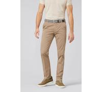 Chinos MEYER "Oslo", Herren, Gr. 27, Normalgrößen, braun (camel), 97% Baumwolle;3% Elasthan, unifarben, regular fit lang, Hosen, mit Französischen Seitentaschen (95857103-27) camel
