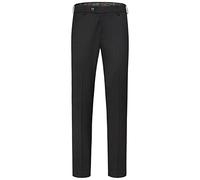 Anzughose MEYER "Roma", Herren, Gr. 27, Normalgrößen, grau (anthrazit), 54% Polyester, 43% Wolle, 3% Elasthan, unifarben, slim fit lang, Hosen Anzughose, mit Französische Seitentaschen (41577019-27) a
