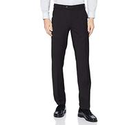 Chinos MEYER "Roma", Herren, Gr. 34, Länge 34, grau (anthrazit), 53% Polyester;44% Wolle;3% Elasthan, unifarben, regular fit lang, Hosen, mit Stretch-Dehnbund (84998133-34) anthrazit