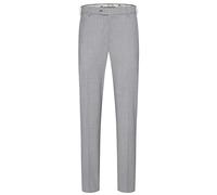 Chinos MEYER "Roma", Herren, Gr. 26, Normalgrößen, grau, 53% Polyester;44% Wolle;3% Elasthan, unifarben, regular fit lang, Hosen, mit Stretch-Dehnbund (61965620-26) grau