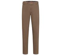 Meyer Hosen Chino Roma Regular Fit mit Stretch-Dehnbund 98% Baumwolle Braun Größe 56