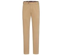 Chinos MEYER "Roma", Herren, Gr. 106, Untersetzt- und Schlankgrößen, braun (karamell), 98% Baumwolle, 2% Elasthan, unifarben, regular fit lang, Hosen, mit Stretch-Dehnbund (38595126-106) karamell