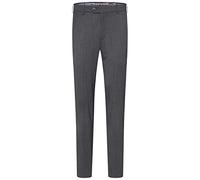 Chinos MEYER "Bonn", Herren, Gr. 31, Normalgrößen, grau, 52% Polyester, 43% Wolle, 5% Elasthan, unifarben, slim fit lang, Hosen, mit Stretch-Dehnbund (42512122-31) grau