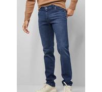Meyer M5Slim Fit Jeans blau, Einfarbig