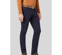 MEYER Pimacotton Super Stretch Satin Chino 98 Blau (marine)
