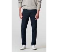 MEYER Mikrostruktur Baumwoll Chino Blau (Dunkelblau)
