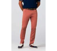 MEYER Mikrostruktur Baumwoll Chino Rot (Kürbis) 52